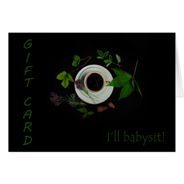 CARTE CADEAU - Je vais Babysit! (Devant horizontal)
