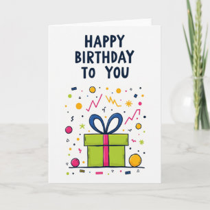 Carte Cadeau Joyeux Anniversaire