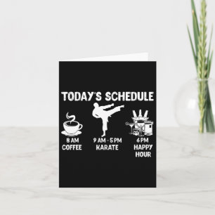 Carte Cadeau karaté - Graphique amusant pour K