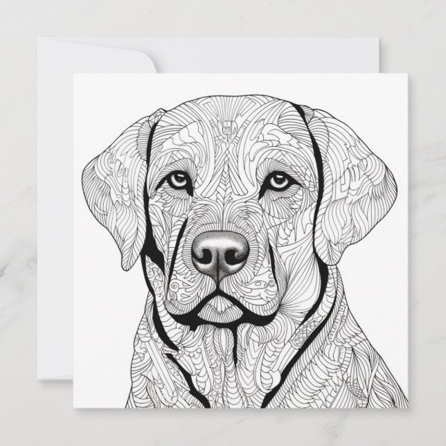 Carte cadeau Labrador Retriever (Devant)