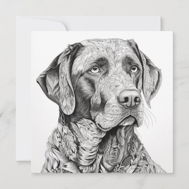 Carte cadeau Labrador Retriever (Devant)
