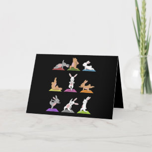 Carte Cadeau Lapin   Yoga de Lapin dans des Postures de 