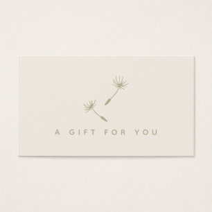Carte Cadeau Logo Botanique Rustique de Graine de 