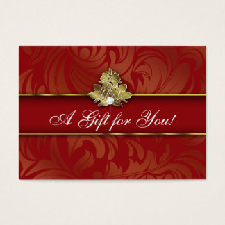 Carte cadeau Logo Xmas Elegance Bijoux Red Gold 2
