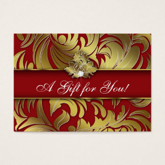 Carte cadeau Logo Xmas Elegance Bijoux Rouge Or