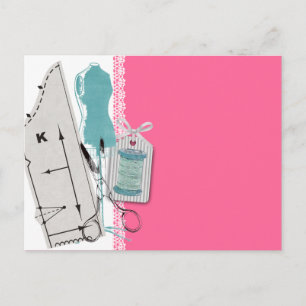 Carte cadeau mannequin habillage motif couture cou