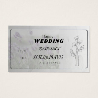 CARTE CADEAU MARIAGE