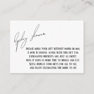 Carte cadeau moderne simple affichage nuptiale dou