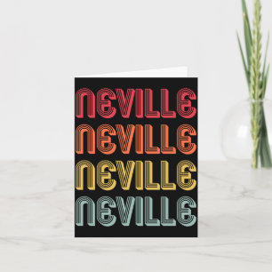 Carte Cadeau Neville Personnalisé Nom Drôle Rétro Vintag