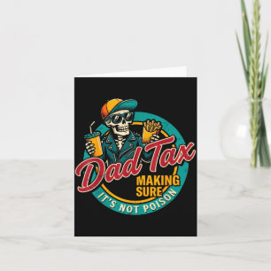 Carte Cadeau Papa Drôle de Fête des Pères Taxe Papa S'as
