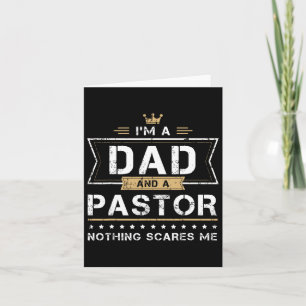 Carte Cadeau Papa & Pasteur Rien Ne Me Fait Peur 