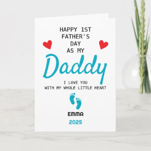 Carte Cadeau personnalisé de bébé pour la première fête 