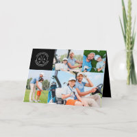 Cadeau Personnalisé Golf Multi Photo Monogramme Fê