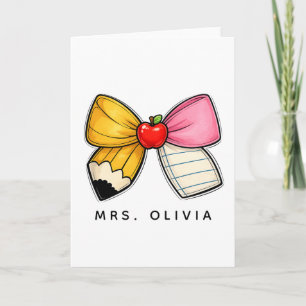 Carte Cadeau personnalisé pour enseignant Enseignant p
