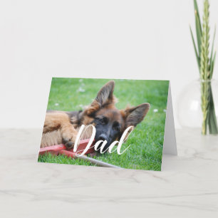 Carte Cadeau personnalisé pour papa chien Photo drôle Jo