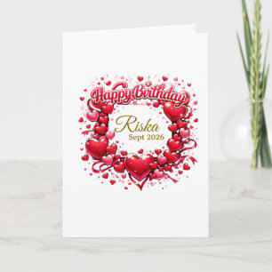 Carte cadeau personnalisée Joyeux Anniversaire – P