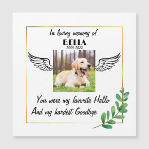 Carte Cadeau Personnalisée Mémorial de Chien Favor