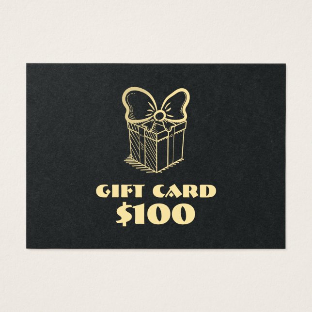Carte cadeau personnalisée pour entreprise (Devant)