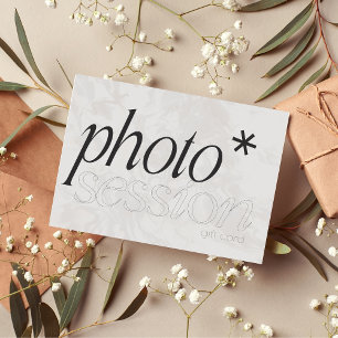 Carte cadeau photo, carte photo minimaliste