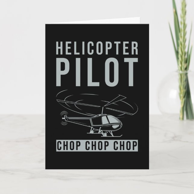 Carte Cadeau pilote hélicoptère (Devant)
