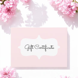 Carte cadeau Pink Simple