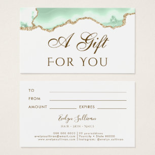 Carte cadeau Porte vert Seafoam