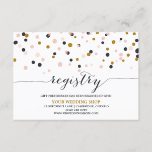 Carte cadeau Pots Confetti rose et or