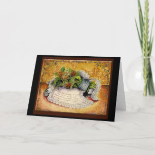 Carte cadeau pour 13 ans de mariage en dentelle
