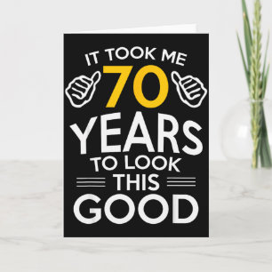 Carte Cadeau pour 70e anniversaire M'a fait sentir vieux