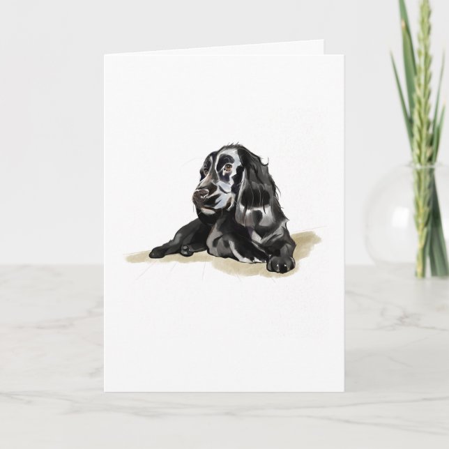 Carte Cadeau pour Amoureux de Chien Cocker Spaniel (Devant)