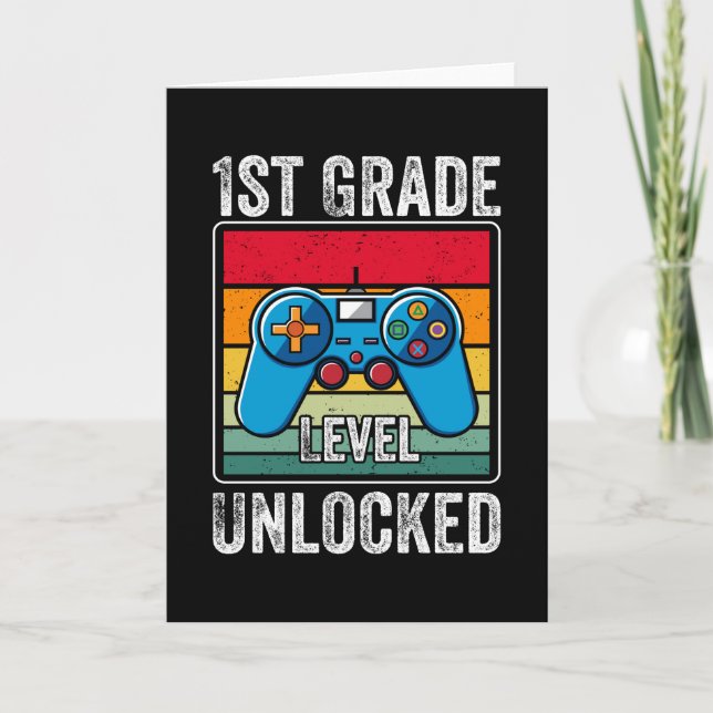 Carte Cadeau pour élève de première année : jeu vidéo dé (Devant)