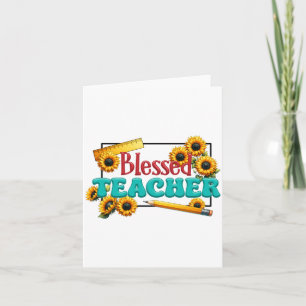 Carte Cadeau pour Enseignant Enseignant Bienheureux