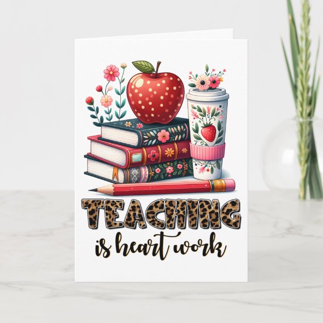 Carte Cadeau pour Enseignant | Enseigner est une Affaire (Devant)