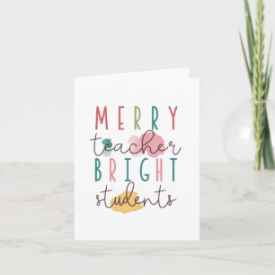 Carte Cadeau pour Enseignant   Joyeux Enseignant Élèves 