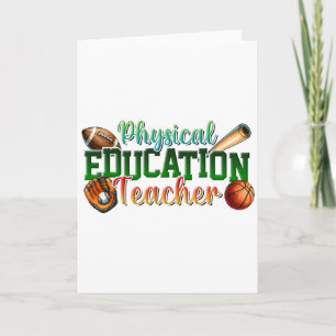 Carte Cadeau pour enseignant Professeur d'éducation ph