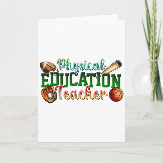 Carte Cadeau pour enseignant | Professeur d'éducation ph (Devant)
