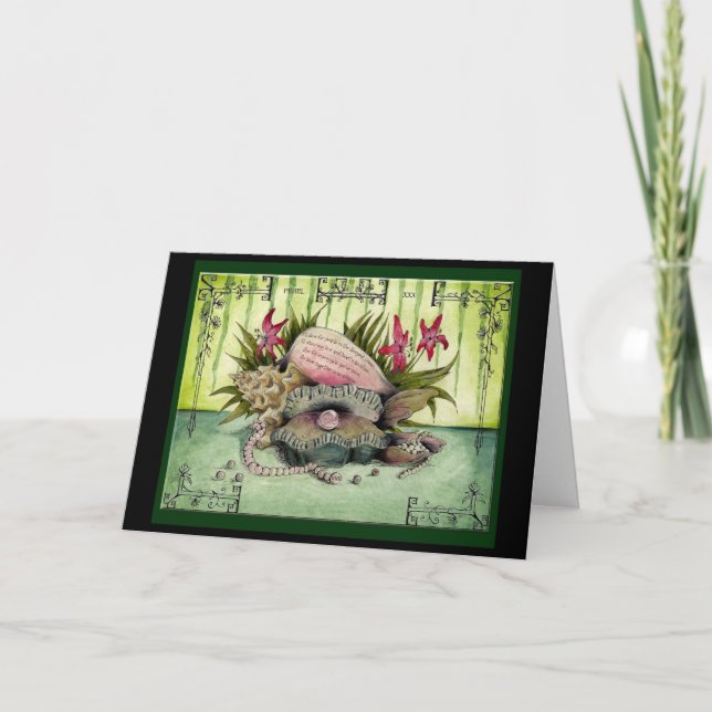 Carte cadeau pour les 30 ans de mariage en perles (Devant)