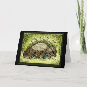 Carte cadeau pour les 5 ans de mariage en bois