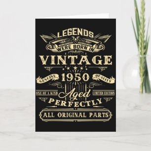 Carte Cadeau pour les 75 ans d'une légende vintage née e