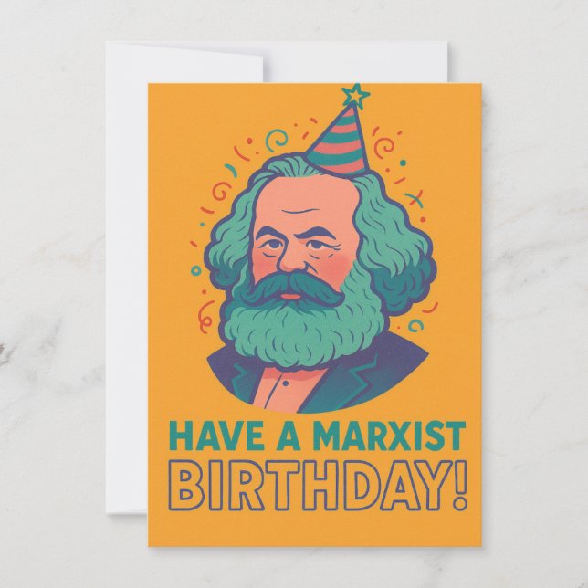 Carte cadeau pour les amateurs de lecture de Karl Marx (Devant)