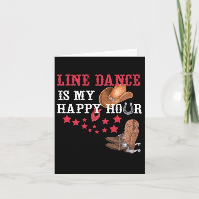 Carte Cadeau Pour Les Danseurs De Ligne La Danse De Lign (Devant)