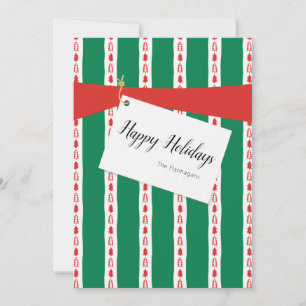 Carte cadeau Red Green Wrapper 2 Photo Holiday