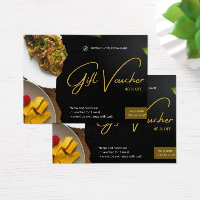 Carte Cadeau Restaurant Hôtel Shoowe Profil (Bureau)
