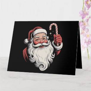 Carte Cadeau Rétro Noël Père Noël Vintage