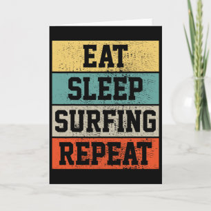 Carte Cadeau Rétro Vintage Surf Surfing