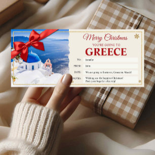 Carte Cadeau Révélation Voyage à Santorin en Grèce