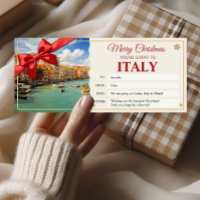 Carte Cadeau Révélation Voyage à Venise Italie Noë