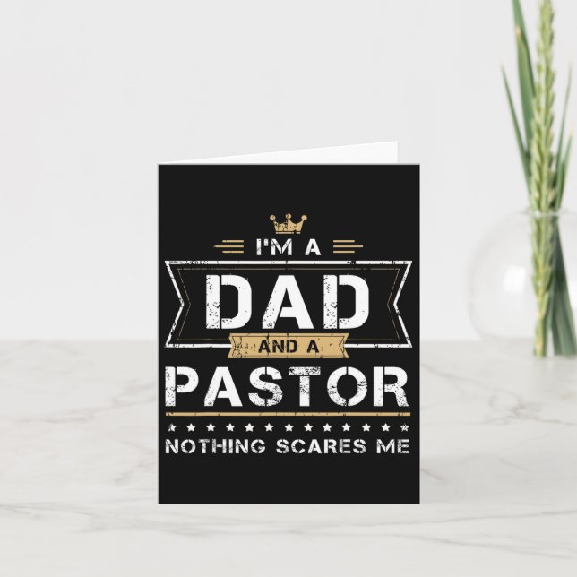 Carte Cadeau Rien Ne Me Fait Peur Pasteur Amp  (Devant)