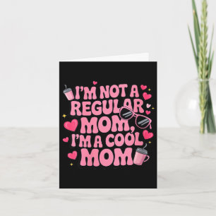 Carte Cadeau rose drôle et cool pour maman pour la fête