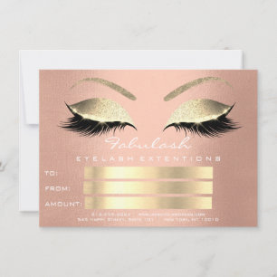 Carte cadeau Rose Rose Gold Blush Skinny Eyes